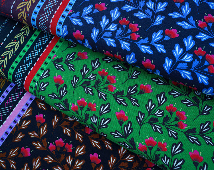 Bling Bling - BLUE BELL - New Cotton Satin Webware