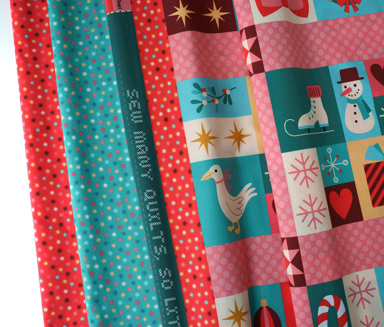 Holiday Mosaik - XMas 2026 - CHEATER QUILT - PATCH PARTY - Popeline