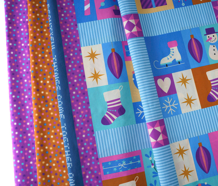 Holiday Mosaik - XMas 2026 - CHEATER QUILT - PATCH PARTY - Popeline