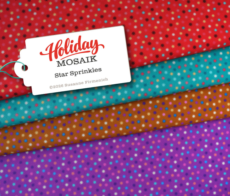 Holiday Mosaik - XMas 2026 - STAR SPRINGLES - Popeline