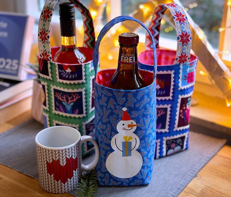 Christmas - FLASCHENTASCHE - Schnittmuster