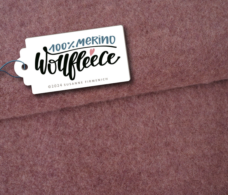 MERINO WOLLFLEECE altrose melange