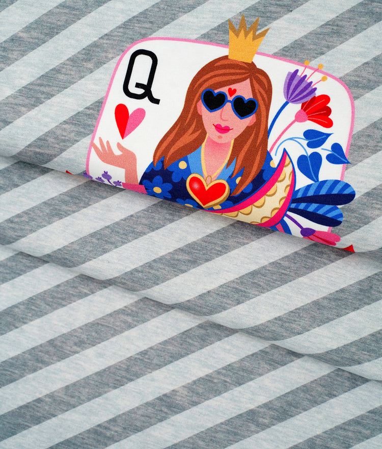 Queen of Hearts - ROYAL STRIPES - Jersey