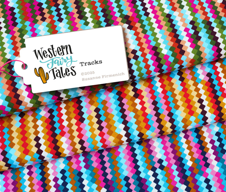 Western Fairy Tales - TRACKS - Cotton Musselin - Double Gauze