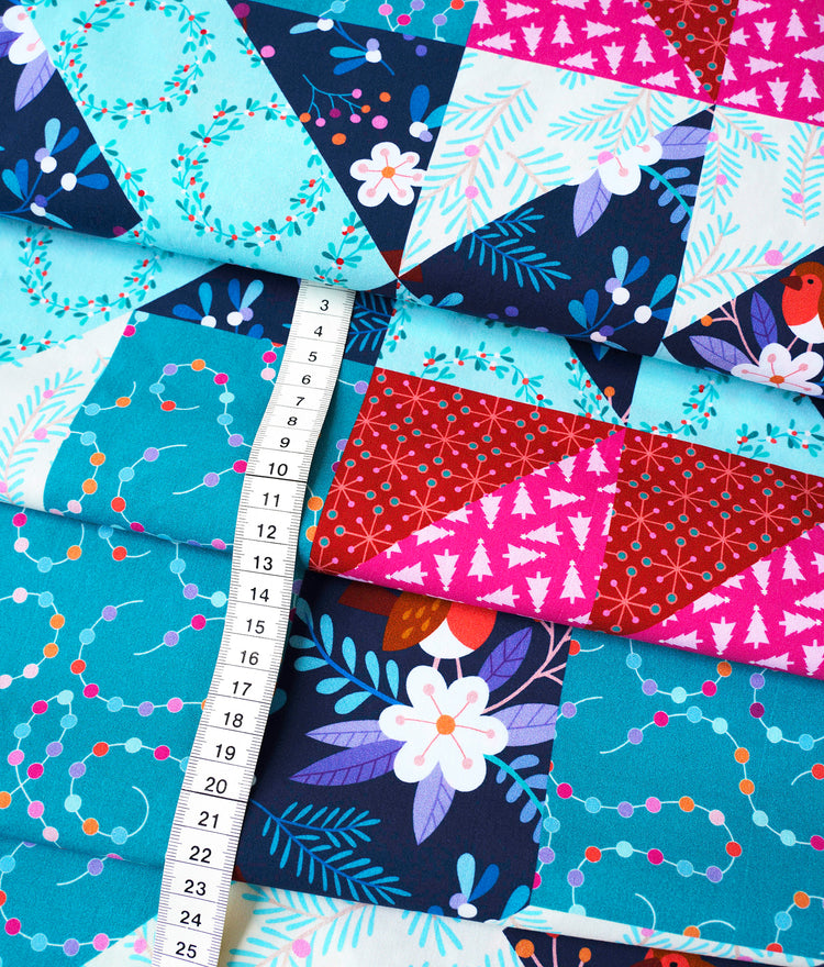 Christmas - CHEATER QUILT - Popeline