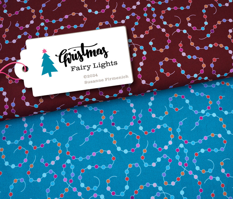 Christmas - FAIRY LIGHTS - Popeline