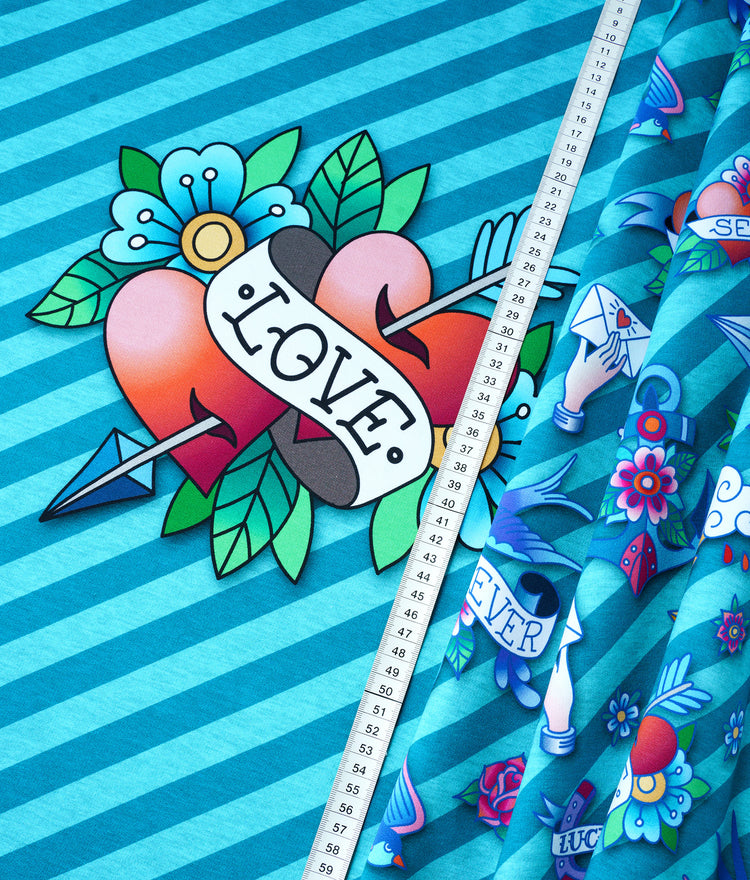 Ahoy - LOVE - Jersey Panel