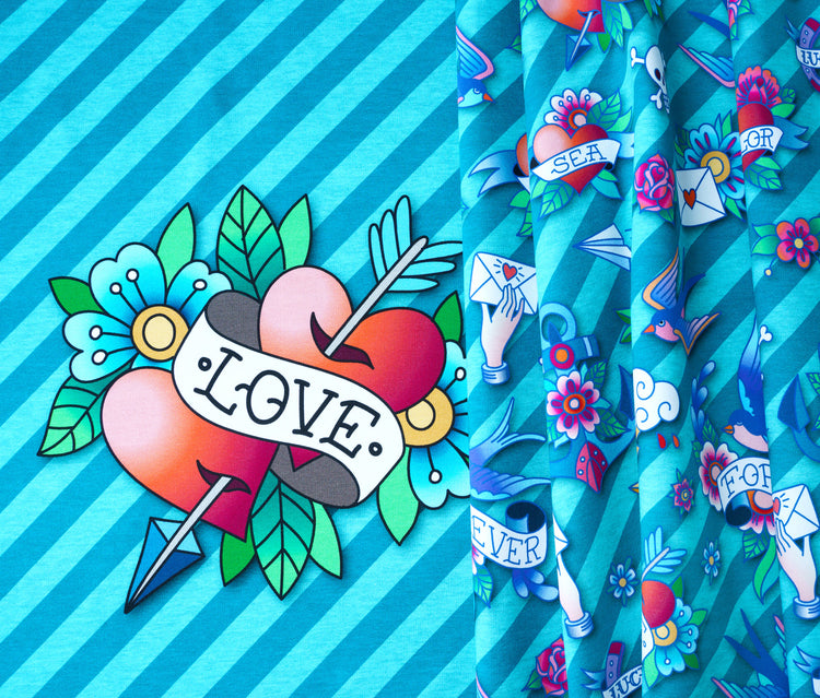 Ahoy - LOVE - Jersey Panel