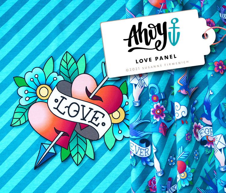 Ahoy - LOVE - Jersey Panel