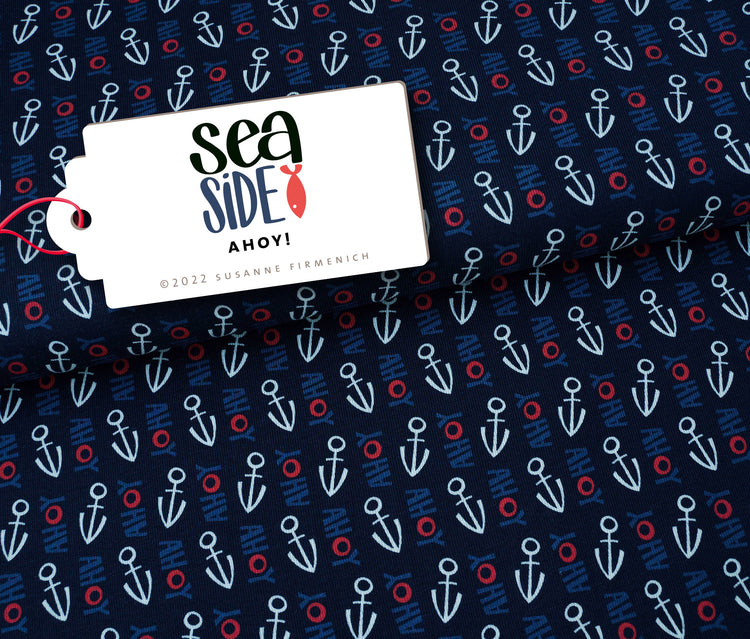 Sea Side - AHOY - Baumwoll Ripp