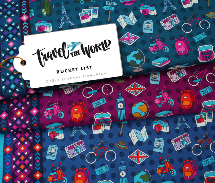 Travel The World - BUCKET LIST - Canvas