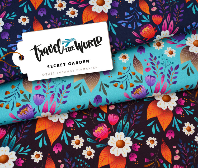 Travel The World - SECRET GARDEN - Tencel Webware
