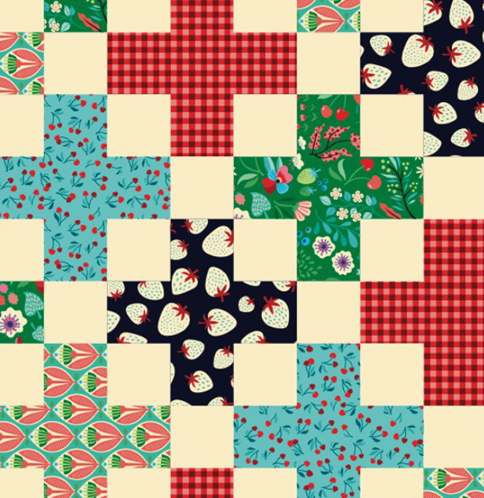 Picknick - CHEATER QUILT - Popeline