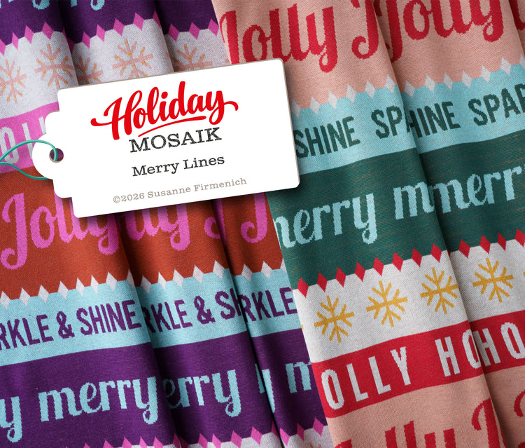 Holiday Mosaik - XMas 2026 - MERRY LINES - Jacquard