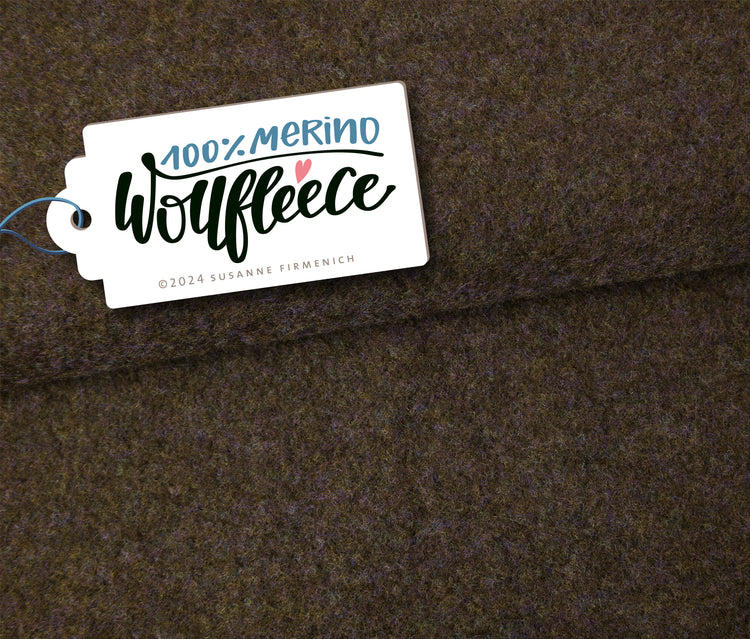 MERINO WOLLFLEECE dark brown