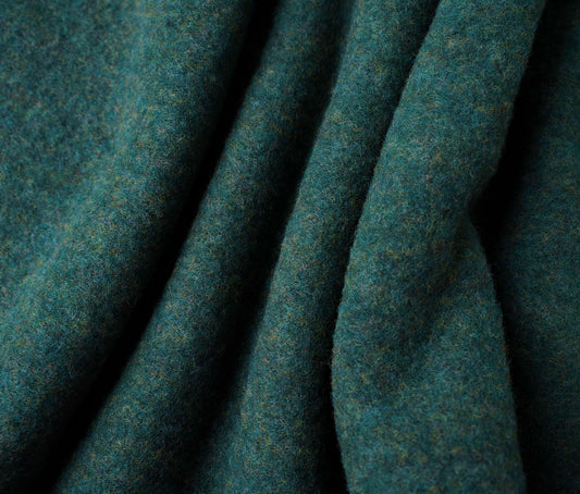 MERINO WOLLFLEECE tannengrün meliert