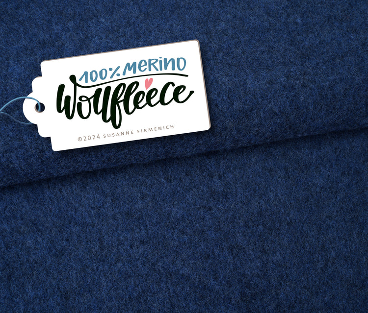 MERINO WOLLFLEECE marine melange